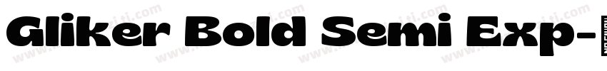 Gliker Bold Semi Exp字体转换